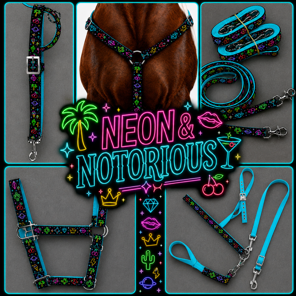 ⚡ NEON & NOTORIOUS Horse Tack Collection 💋🍒💎🌴
